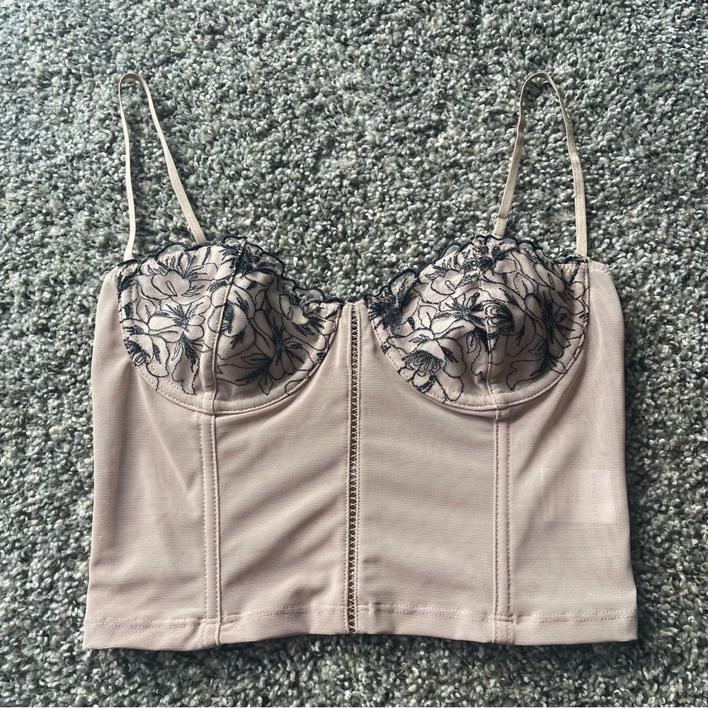 White Fox Corset Top